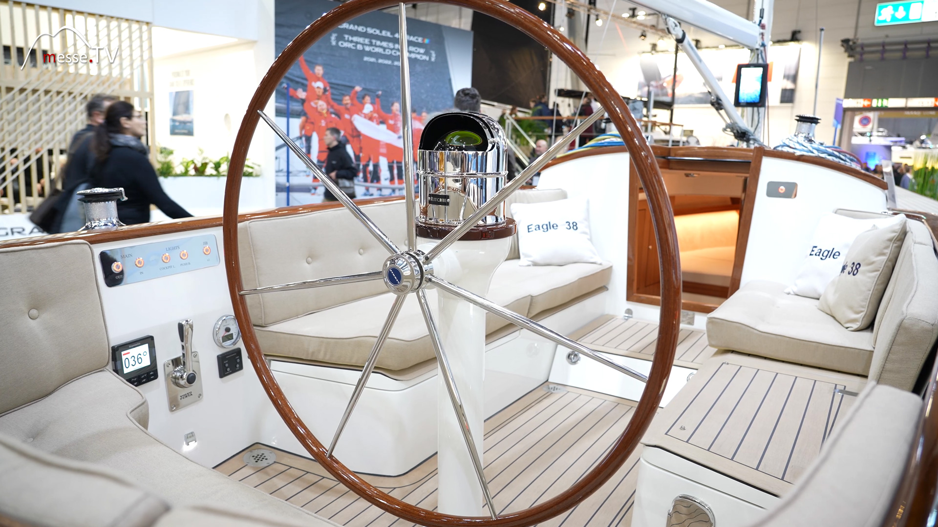 Eagle Leonardo Yachts cockpit fully handed single position