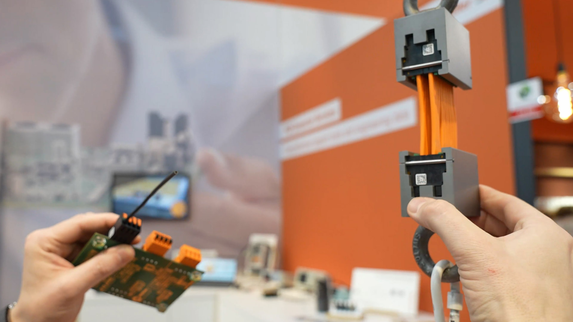 demonstration stability conductor holding forces plug connections weidmueller electronica munich