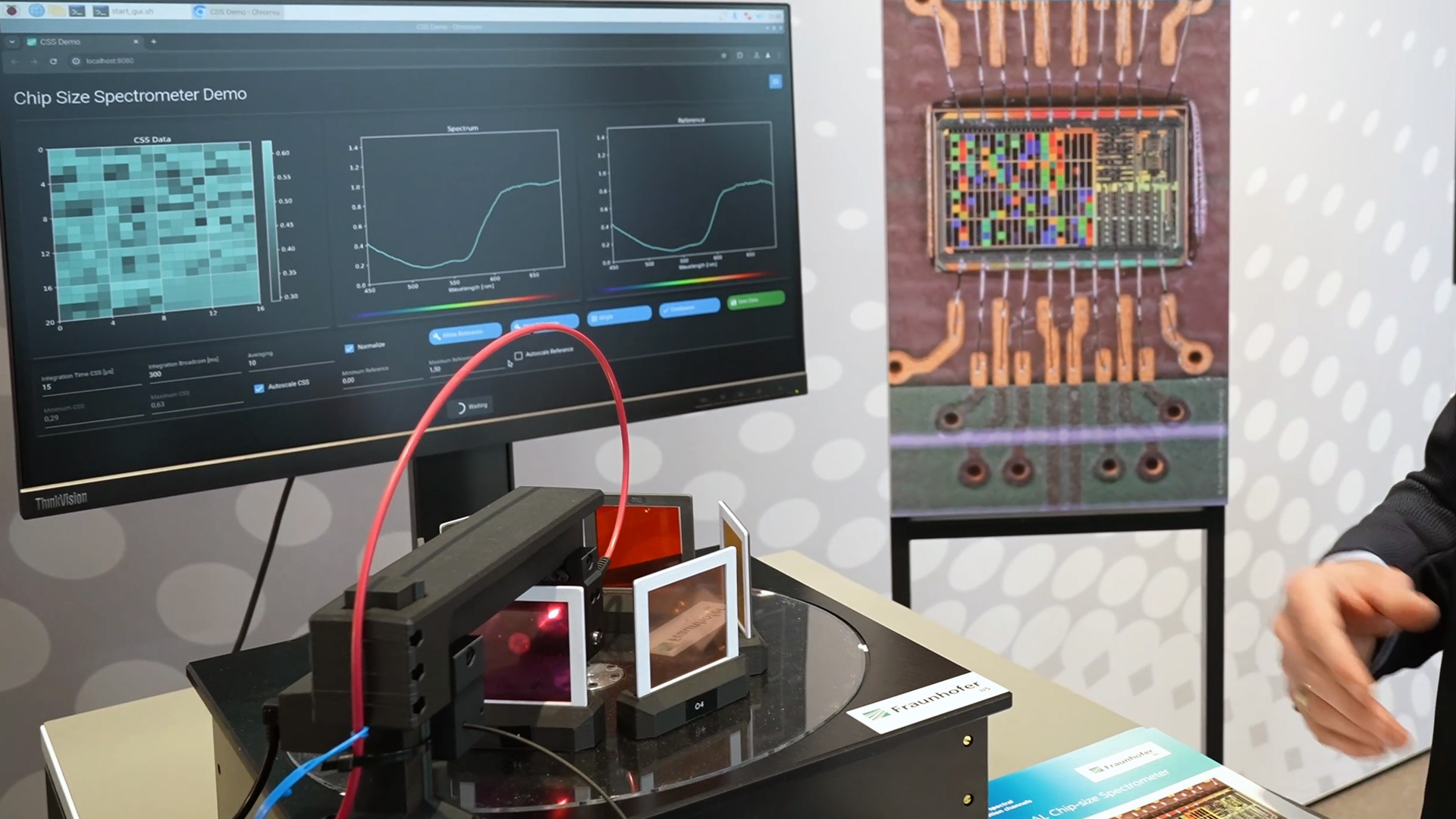 innovative chip size spectrometer for compact analysis fraunhofer iis electronica 2024
