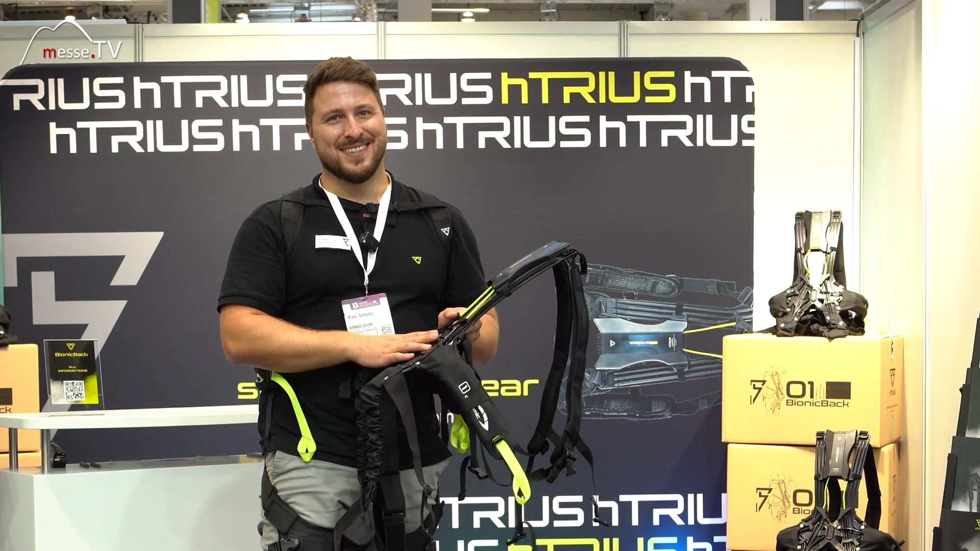 bionicback exoskeleton ergonomic lifting aid for more health at the workplace euroblech 2024