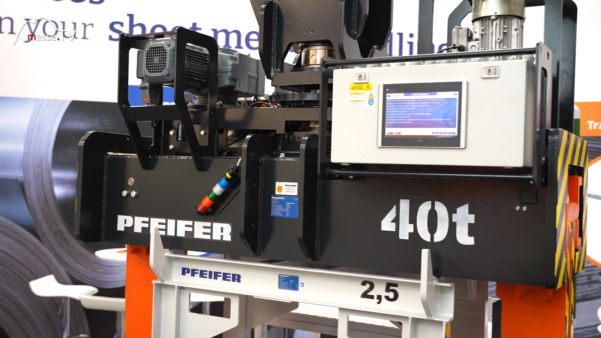 coil tongs measure load weight via wlan transmission nova pfeifer euroblech 2024