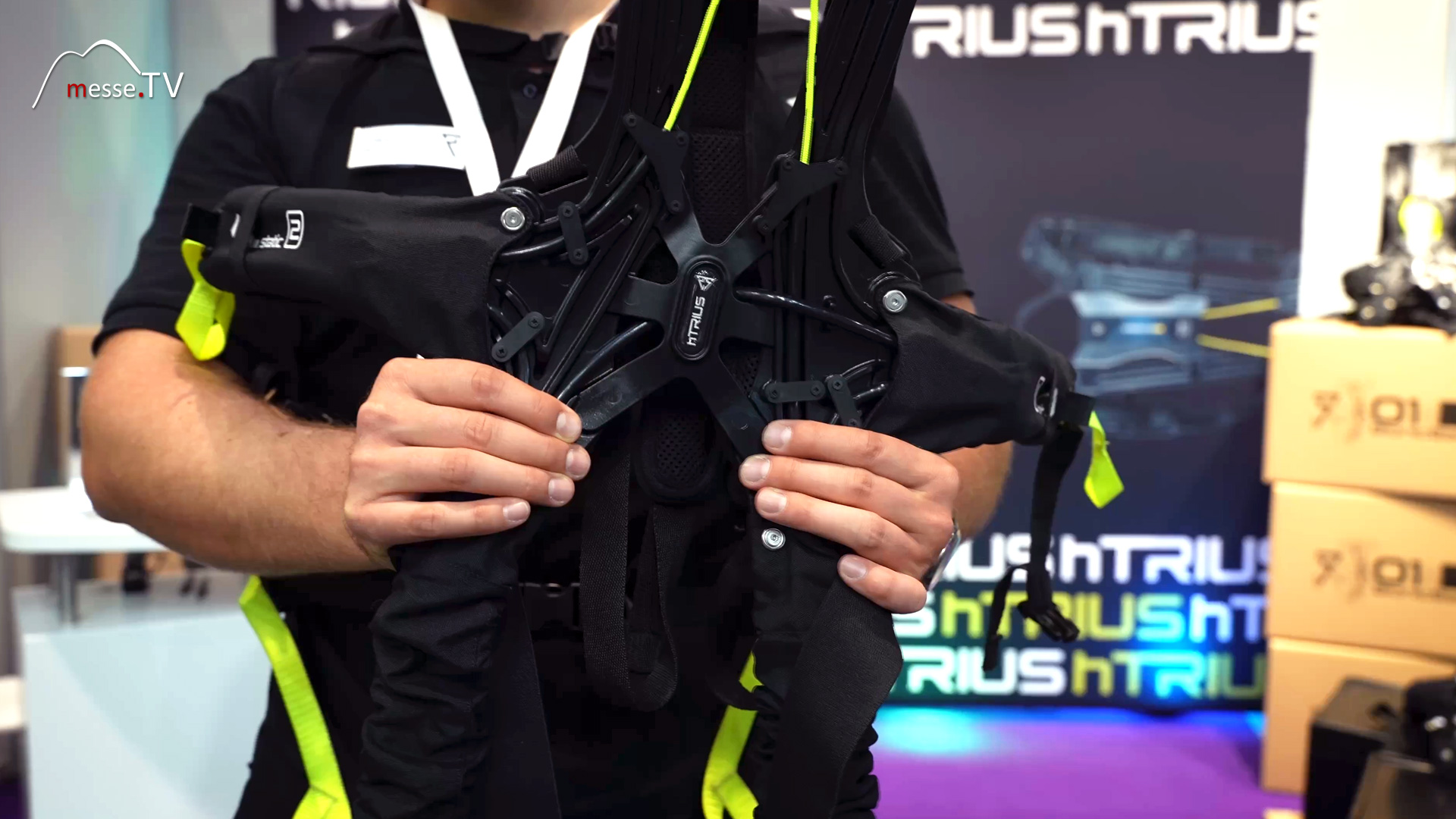 exoskeleton bionicback for physical work in industry htrius euroblech 2024