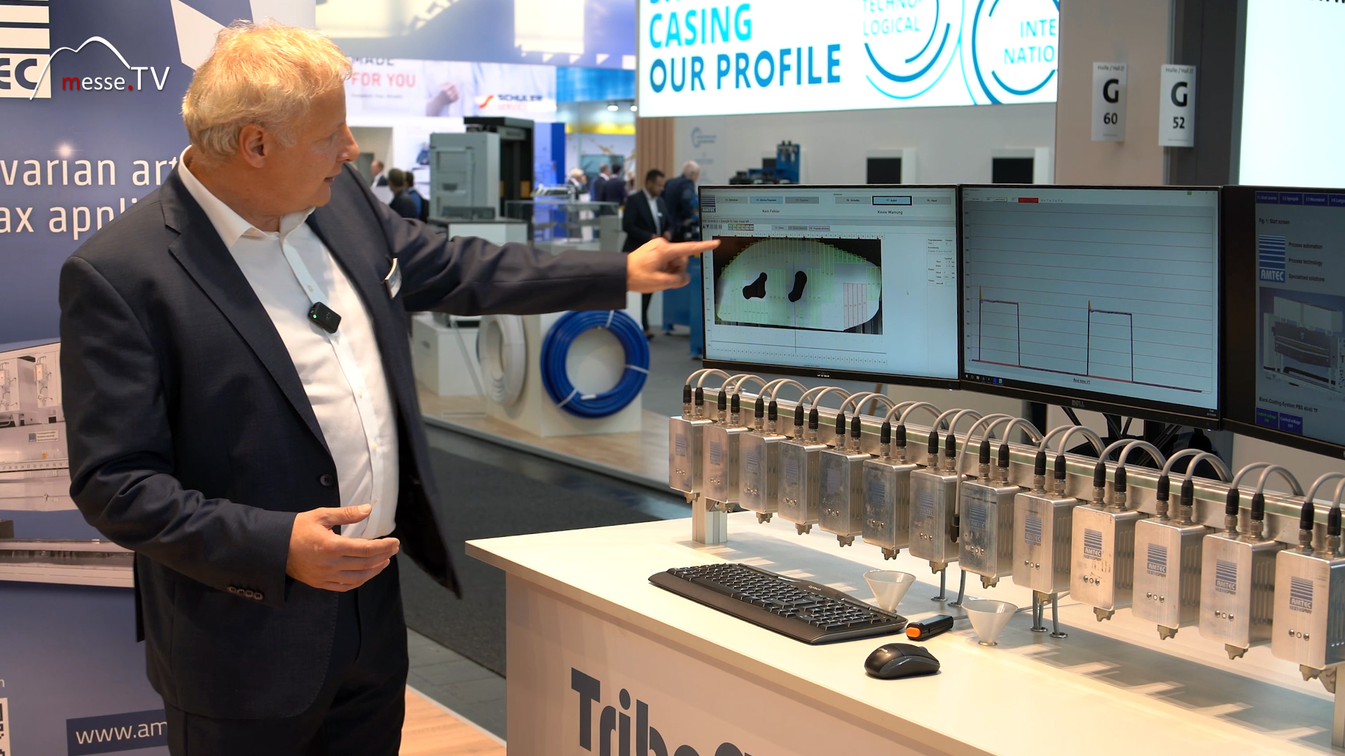 lubrication machine for precise lubrication and self monitoring of blanks triboflex technology