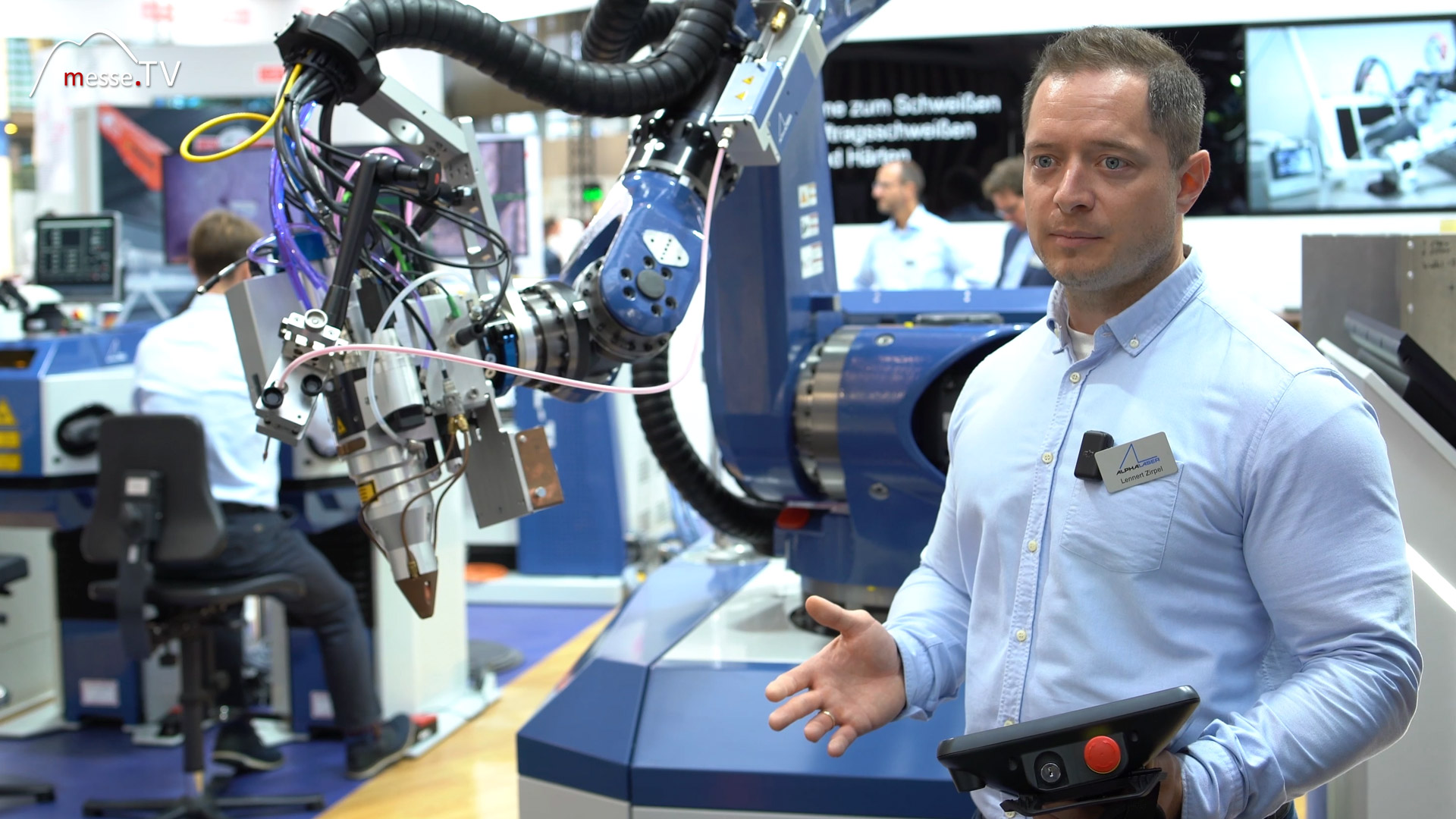 mobile robot system laser welding and 3d measurement alpha laser euroblech 2024