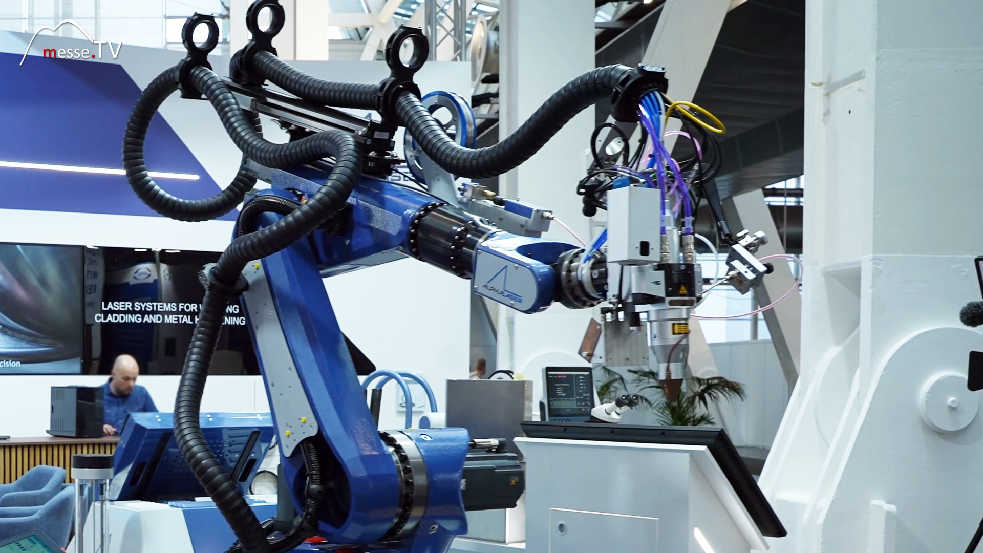 praezises laser welding mobile robot system alpha laser euroblech 2024 exhibition hannover