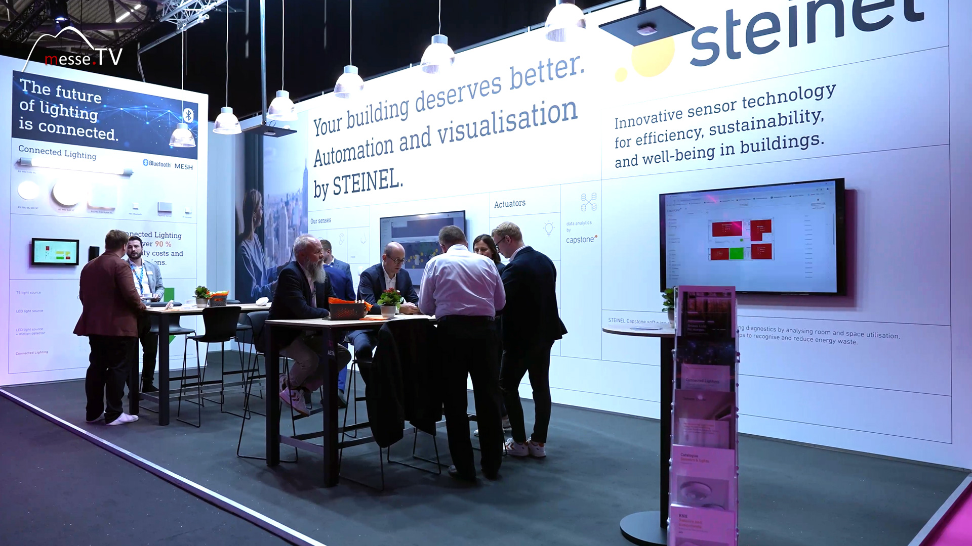 booth steinel smart building management with sensors expo real 2024 munich trade fair