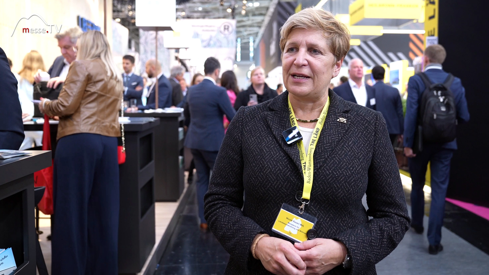 minister of regional development and housing of baden wuerttemberg nicole razavi expo real 2024 munich