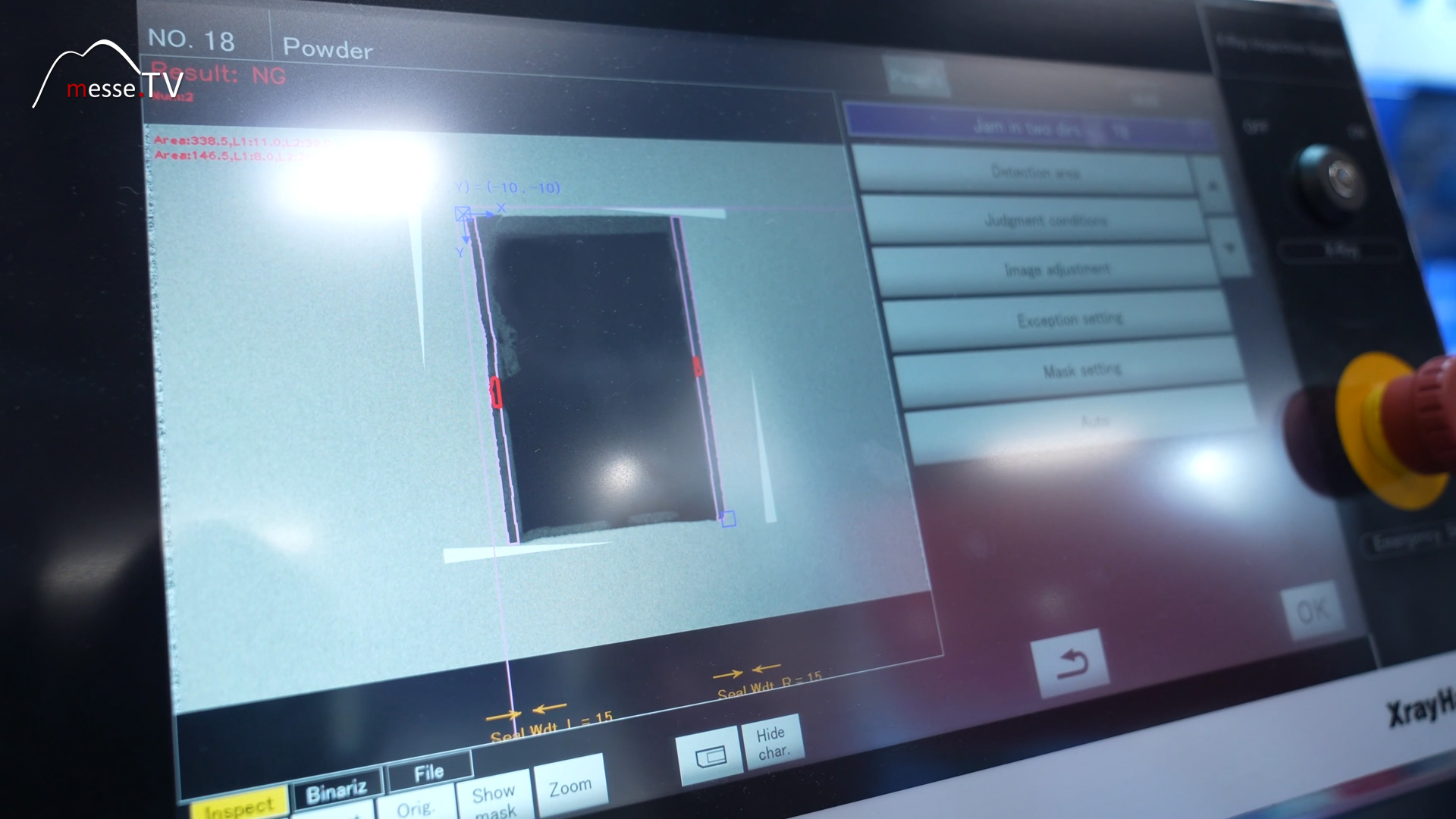 ai supported analysis for foreign body and damage detection system square fachpack 2024