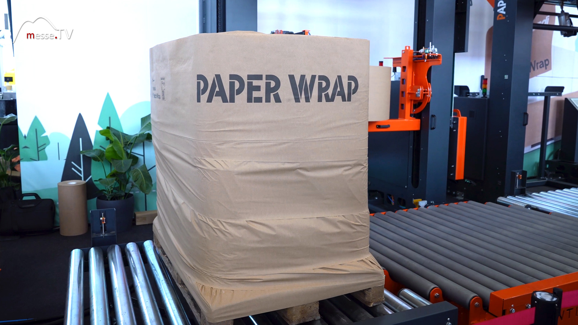 environmentally friendly packaging solutions for pallet packaging with paper paper wrap