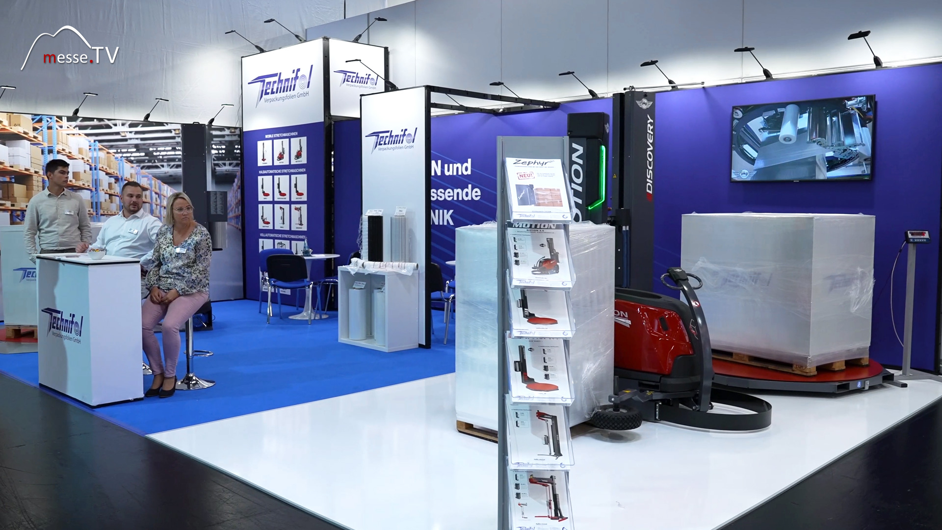 exhibition stand technifol stretch wrappers and packaging films fachpack 2024 nuremberg trade fair
