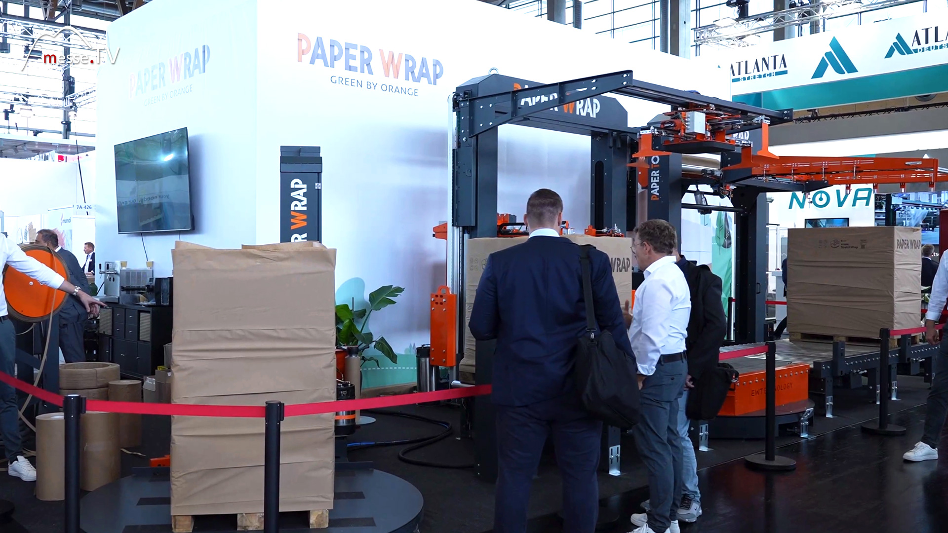 stand paper wrap pallet wrapping machines for paper warp 2024 fair nuremberg