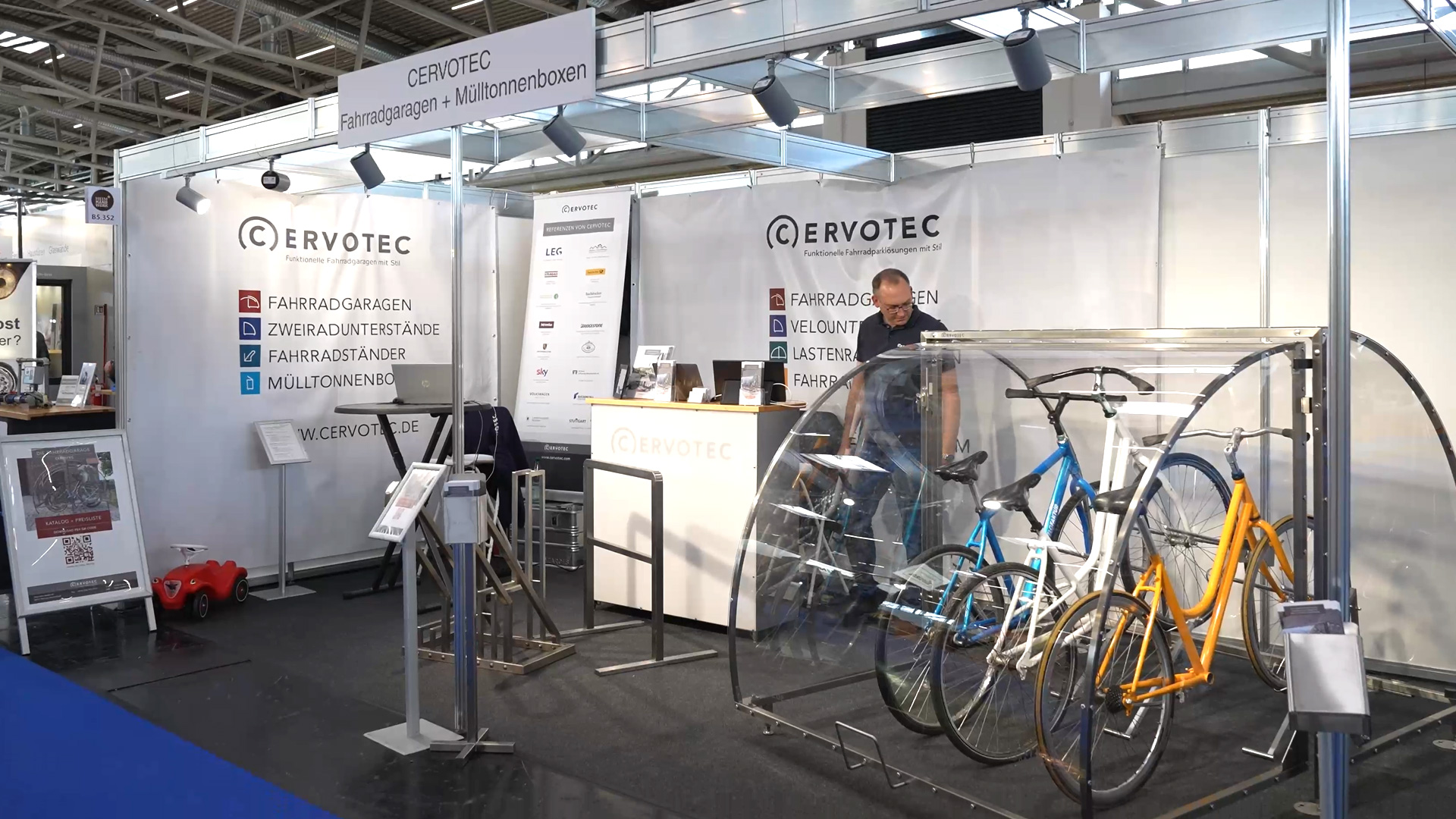 bicycle garages from market leader cervotec at the heim handwerk 2024