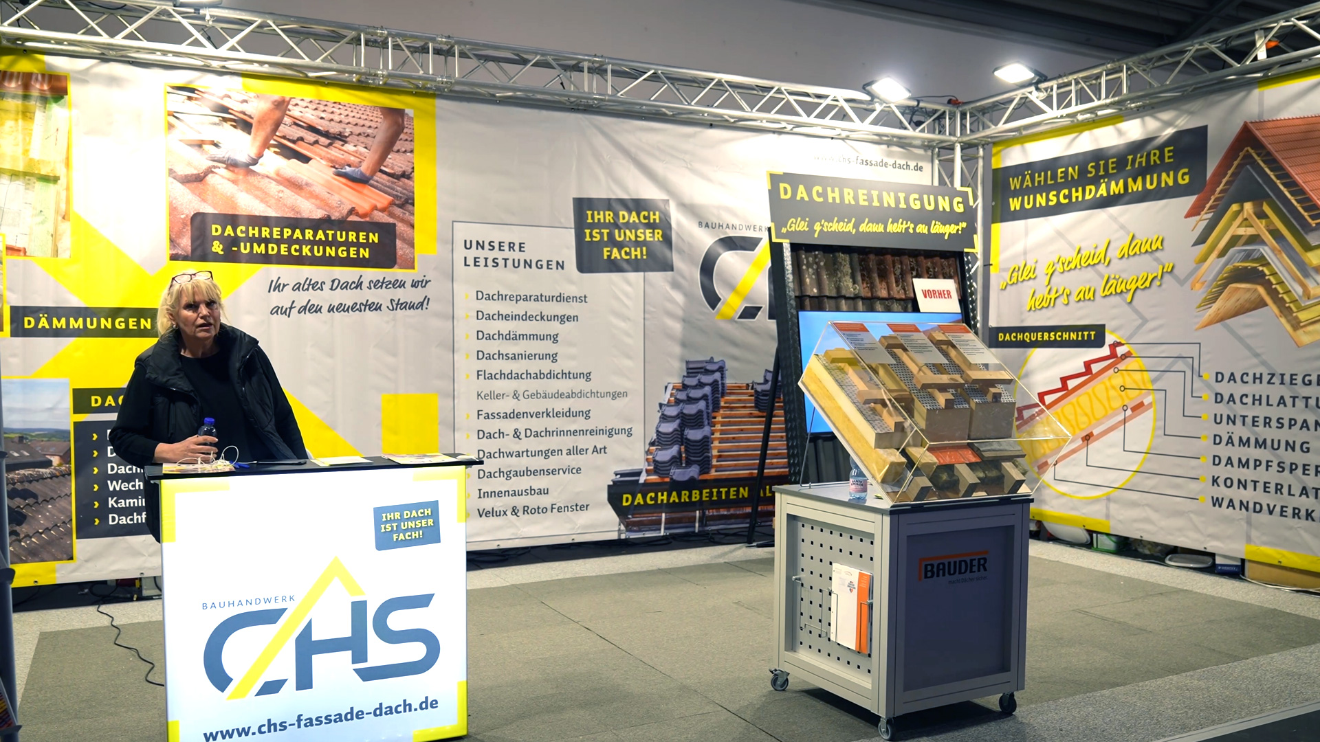 chs roofing experts for roof renovation at the 2024 trade fair in munich