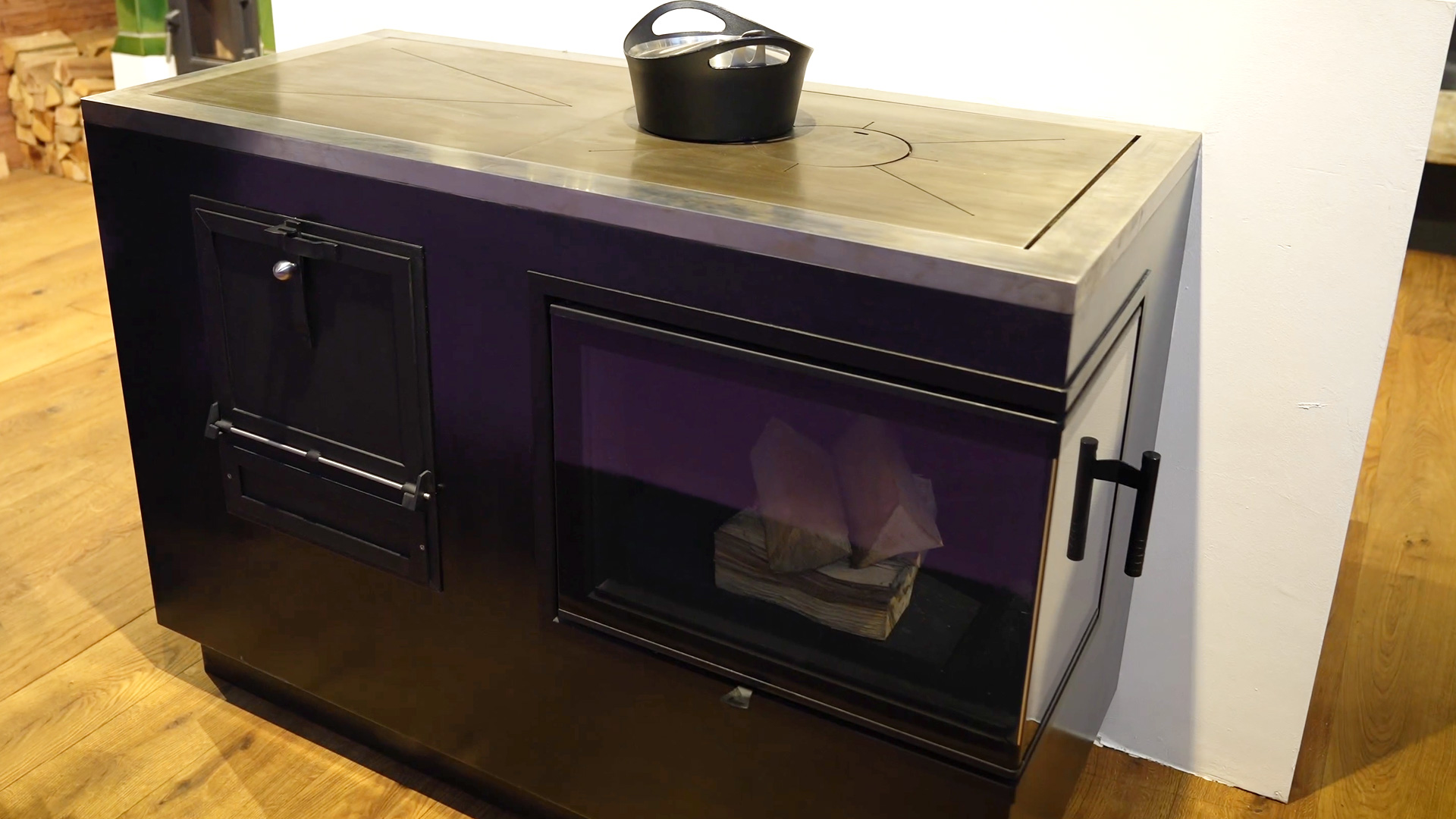 firewood cooking stove with corner window beautiful living design