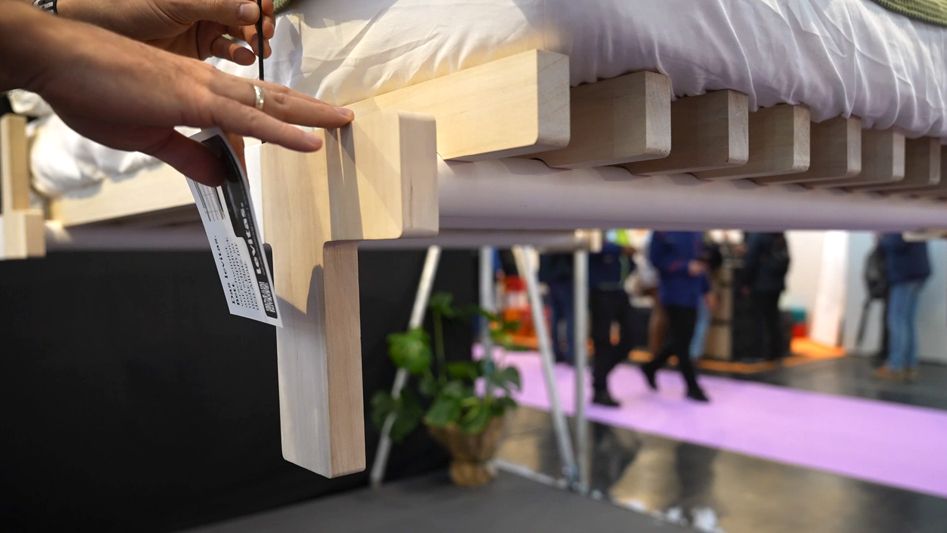 levitas floating bed minimalist design for small living spaces