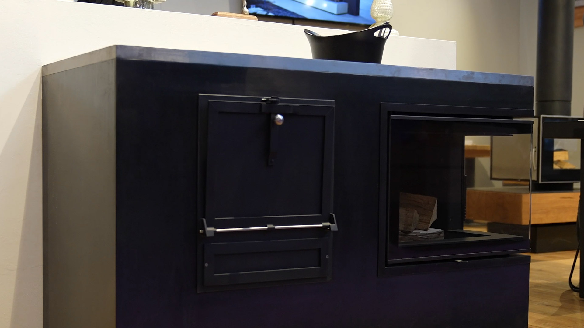 riederinger hafnerei handcrafted kitchen stoves with wood firing great design corner window fire