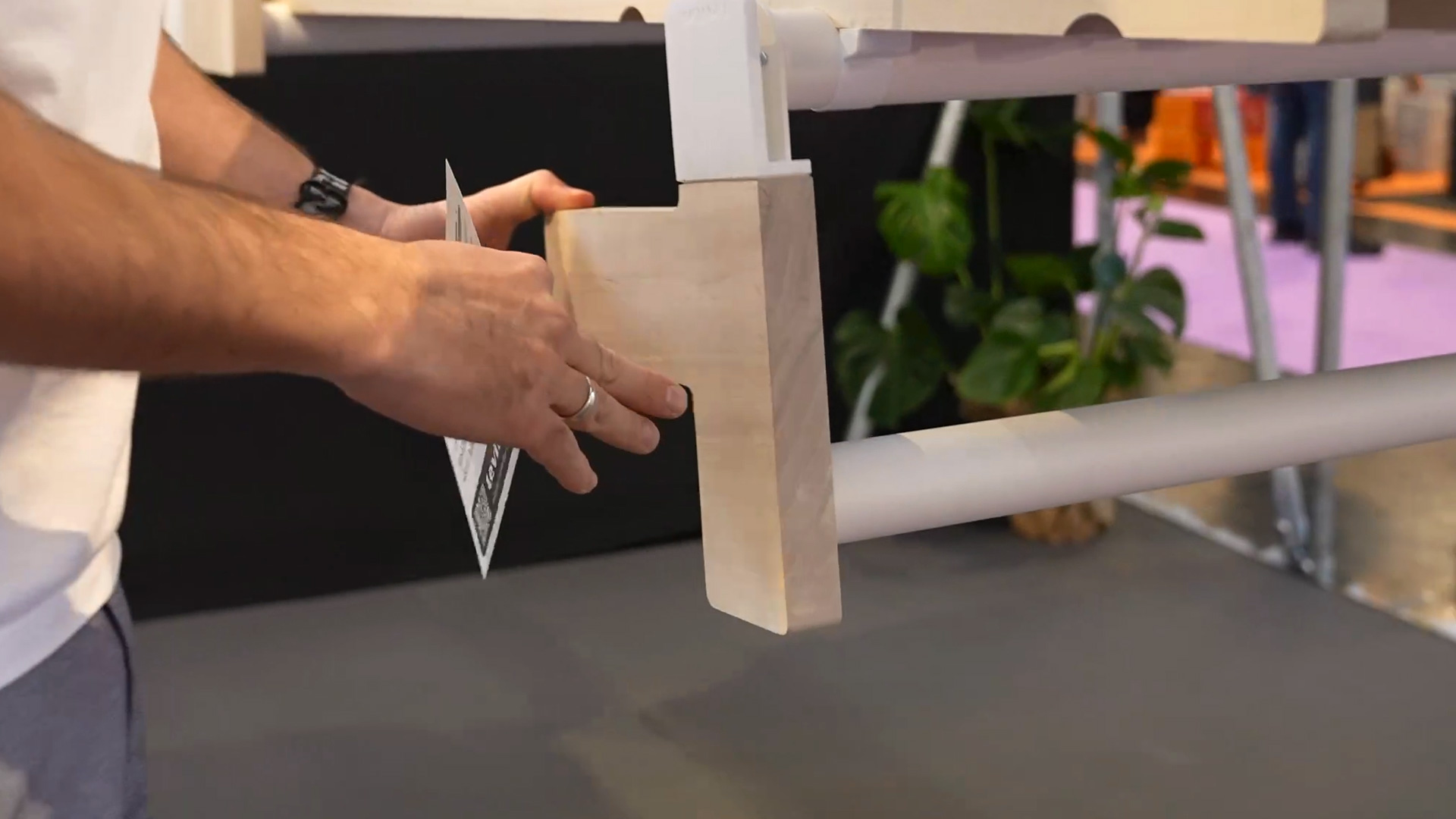 the levitas bed stays fixed on the floor while you sleep