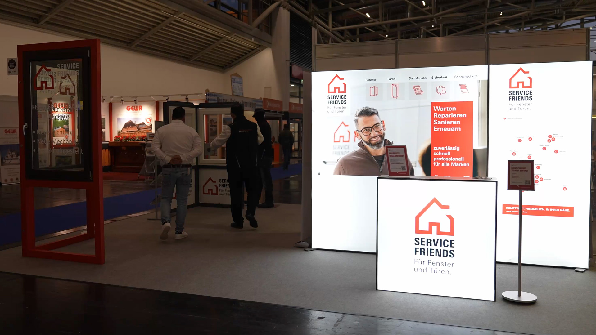 window refurbishment service friends booth at the 2024 trade fair in munich