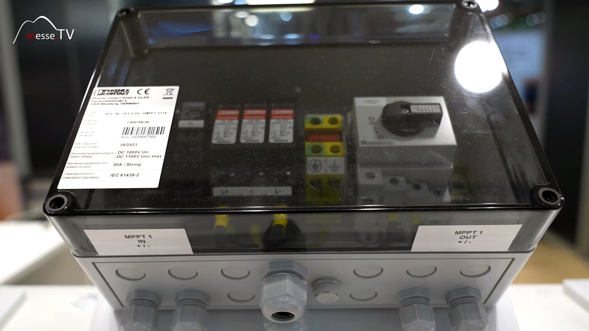 string combiner box generator connection box intersolar europe 2024