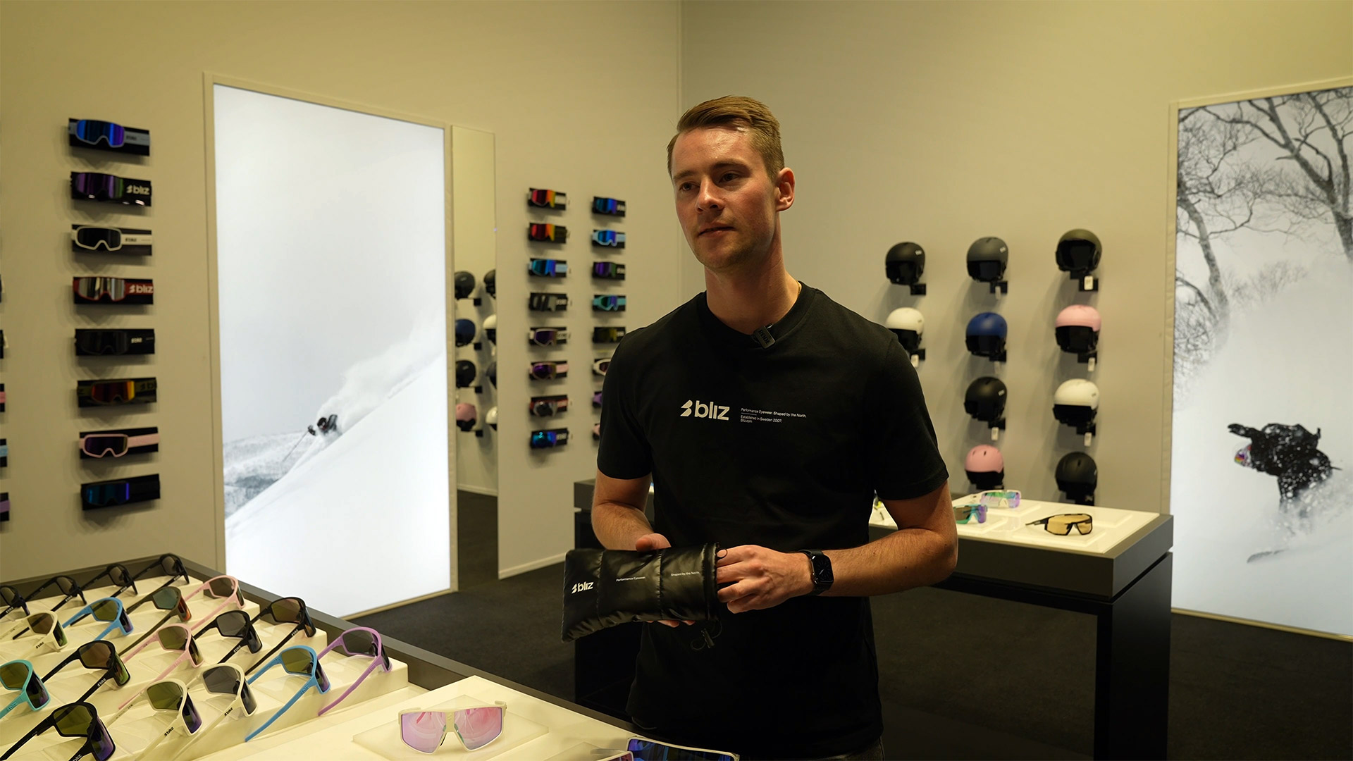 interview luxottica bliz sports glasses anton erik hagstrom ispo munich 2024