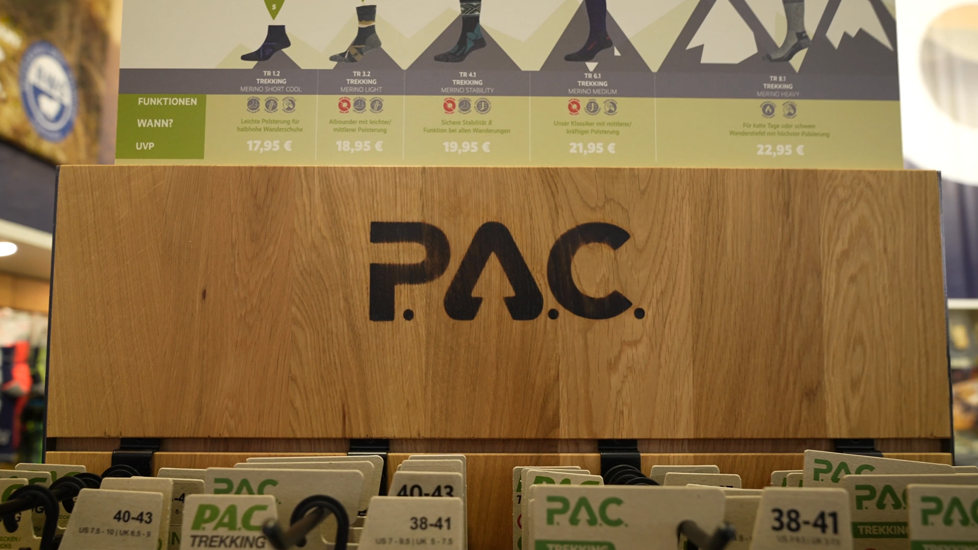 logo on wood pac sport and outdoor trade fair ispo