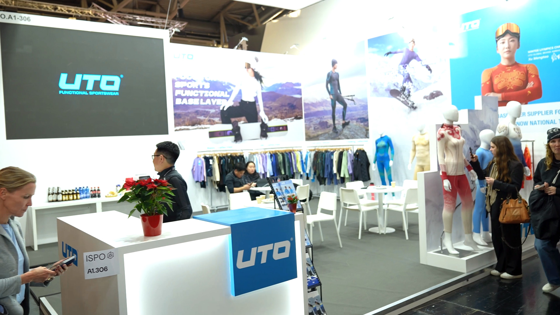 new collection 2025 uto sports and leisure fashion booth ispo munich