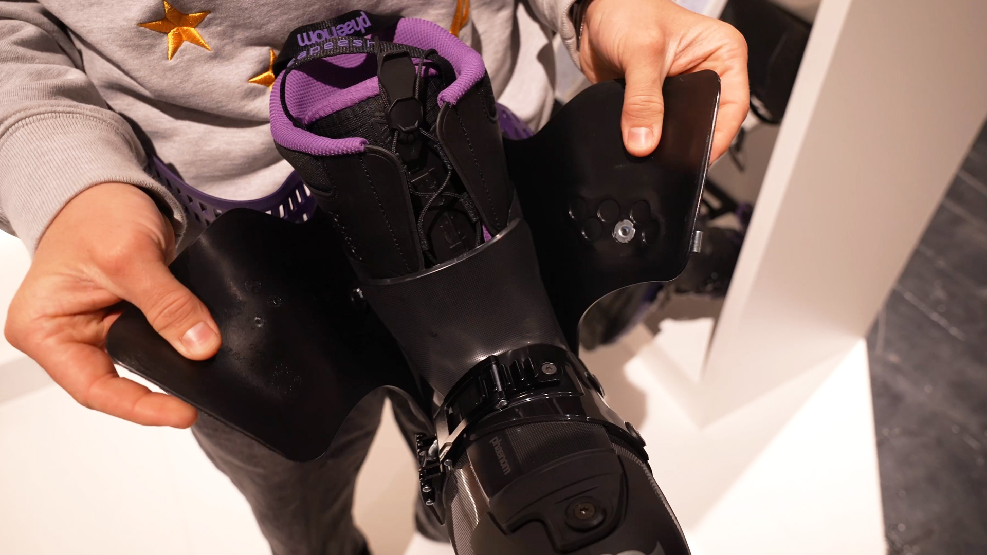 ski boot hybrid construction comfort and performance faction ispo munich