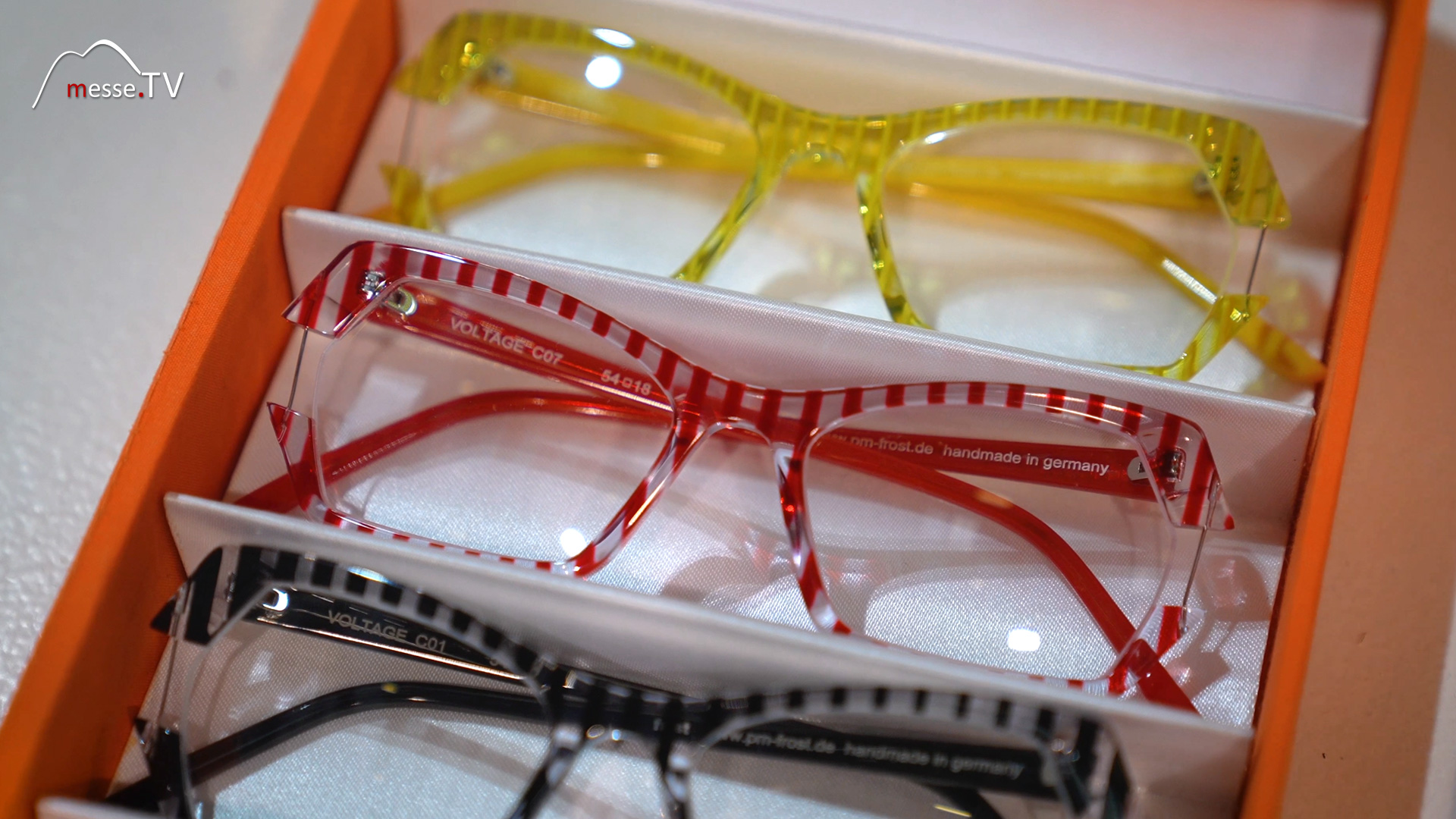 Voltage glasses striped design