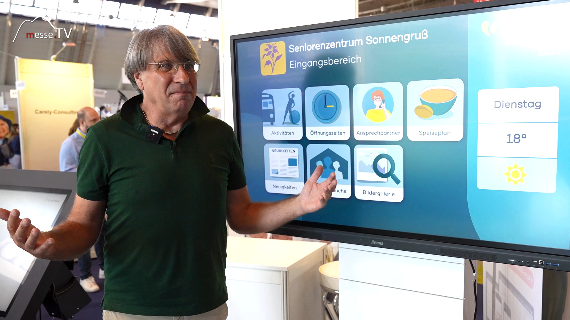 careday digital black board information board nursing home