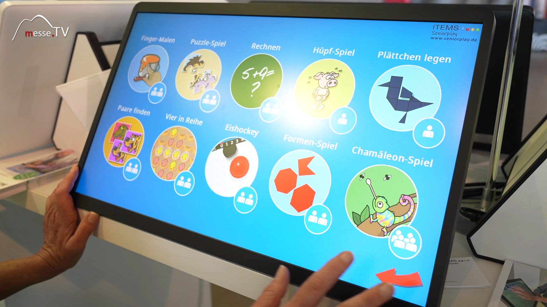 items seniorplay digital computer game nursing home care facility