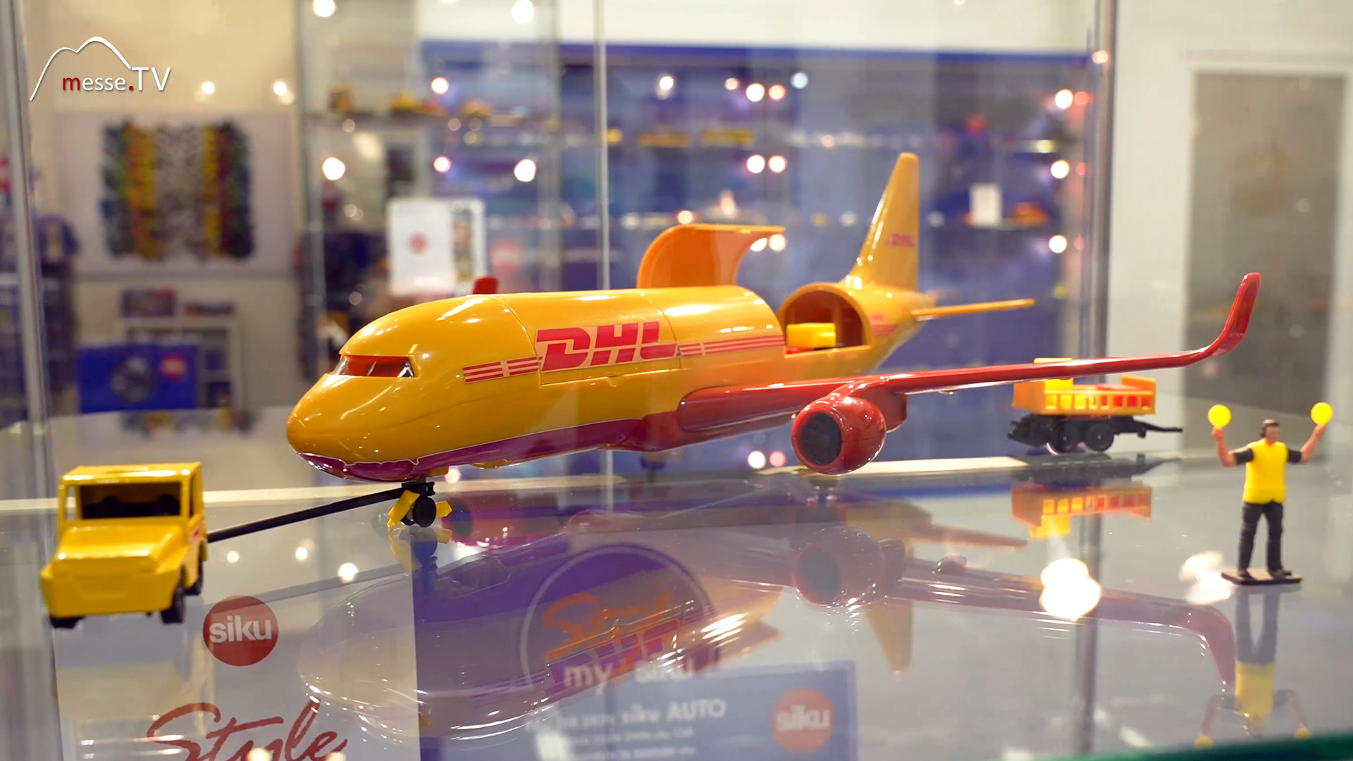 DHL miniature airplane Siku