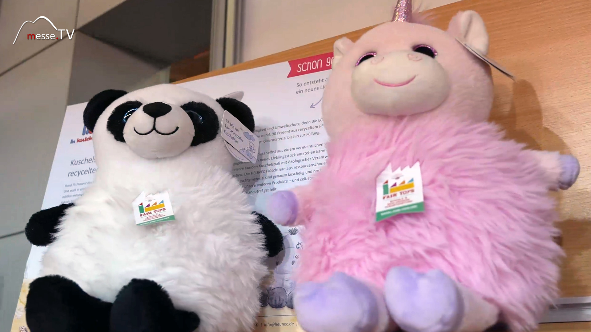 New products Heunec Panda bear Heunec climate friendly cuddly animal