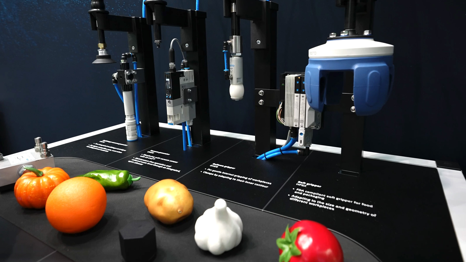 Robotic grippers automated food industry Festo