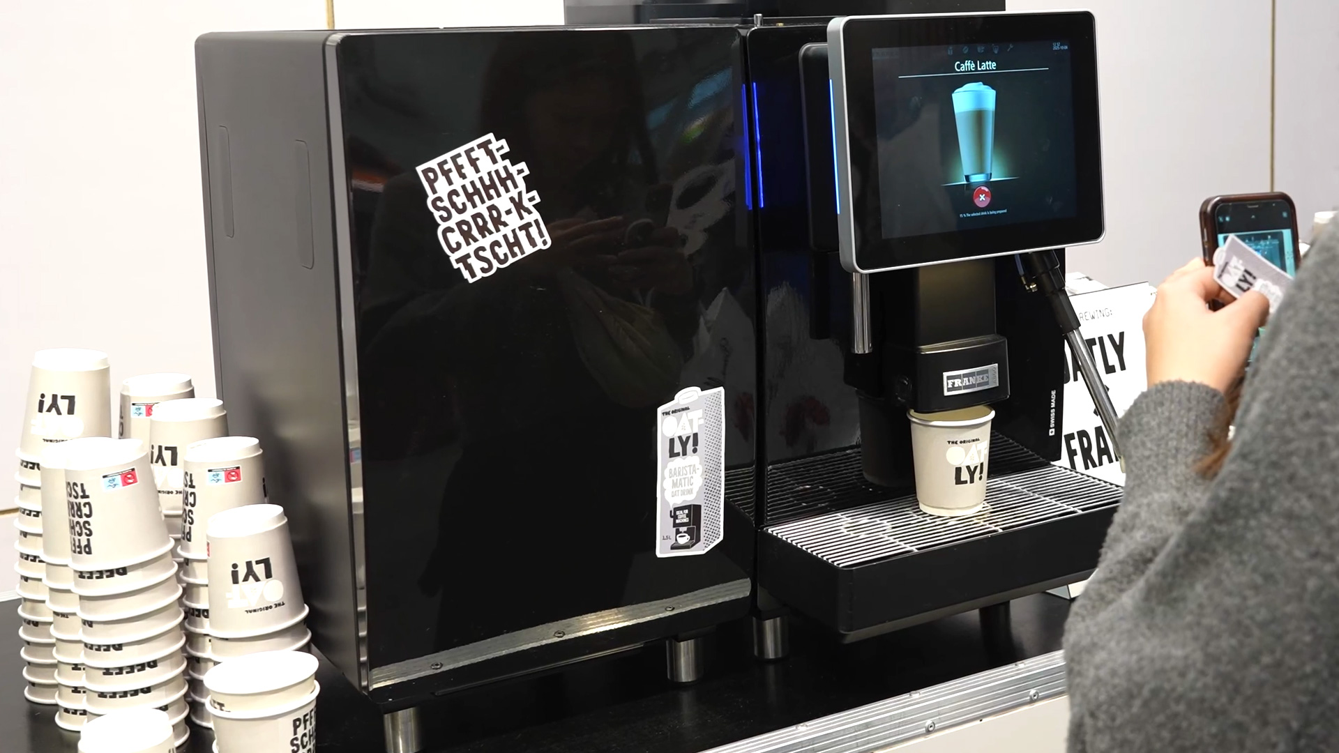 Baristamatic oat milk coffee machines