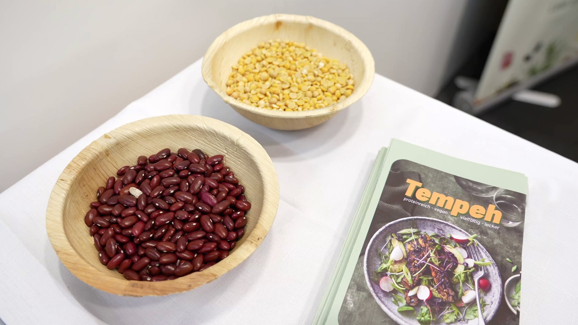 Kidney beans and soybeans as tempeh Anuga Cologne