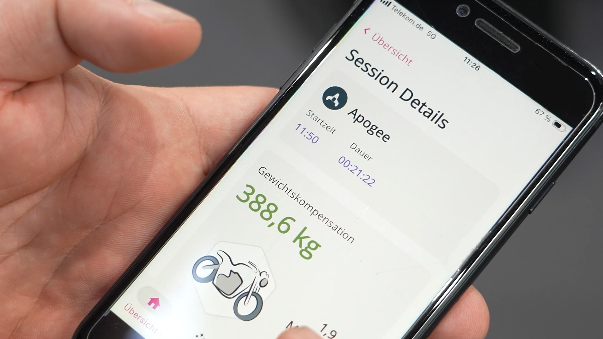App overview Exia exoskeleton