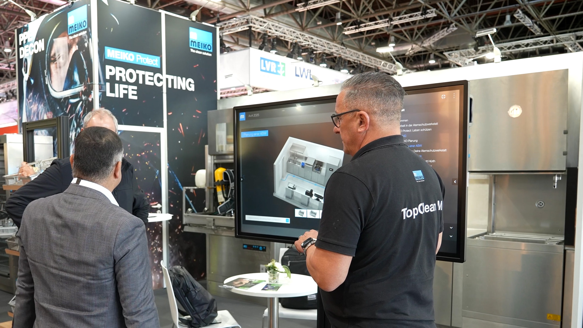 MEIKO cleaning machine respiratory protection mask and industry A A Duesseldorf