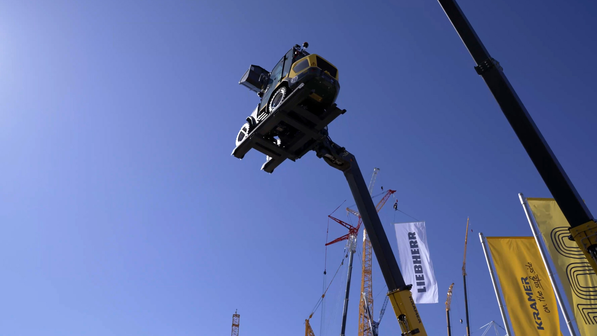 all wheel steer telescopic loader lifts small wheel loader kramer bauma 2025