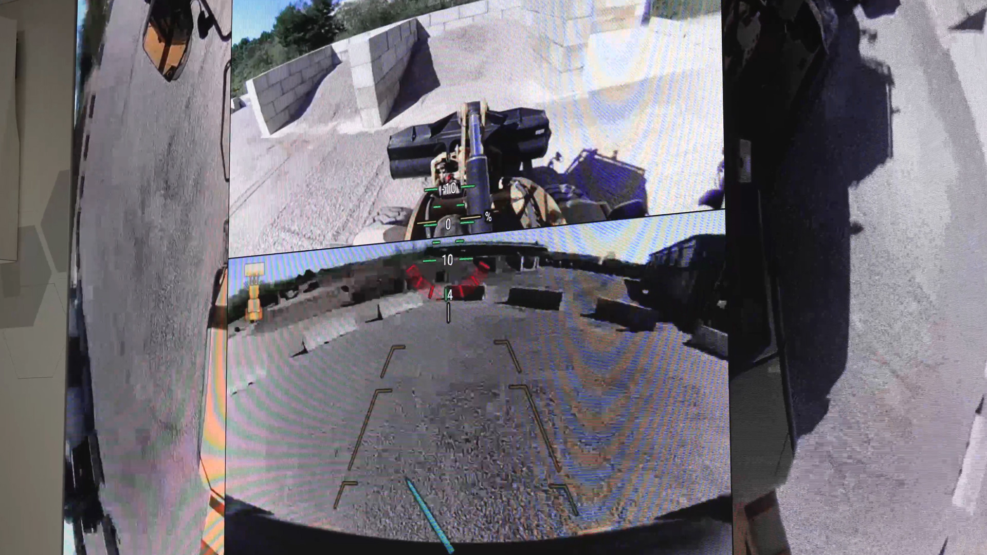 cameras give construction machine operators a clear view of their working environment on monitors
