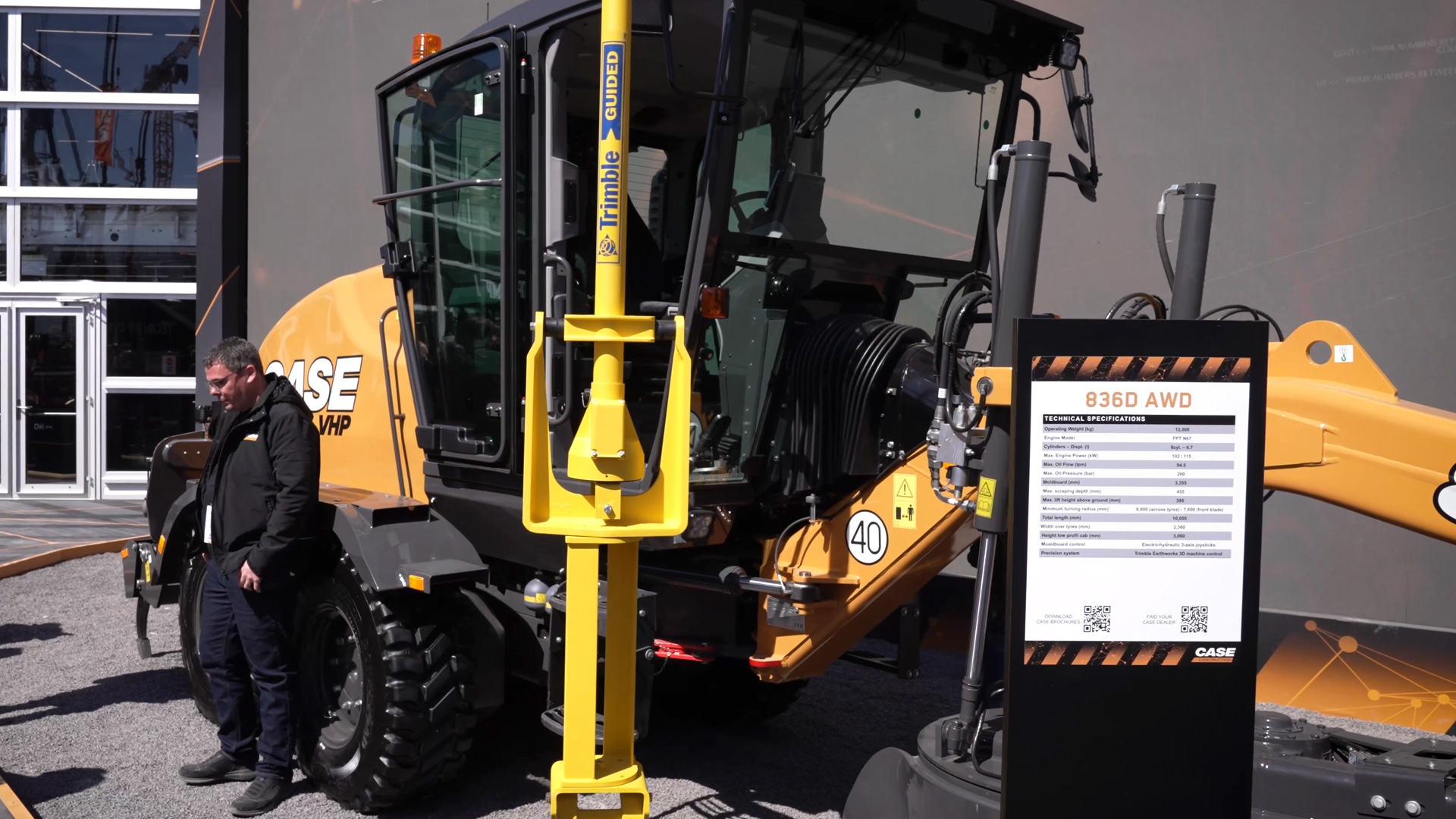 case grader 836d digital machine control for accurate profile working