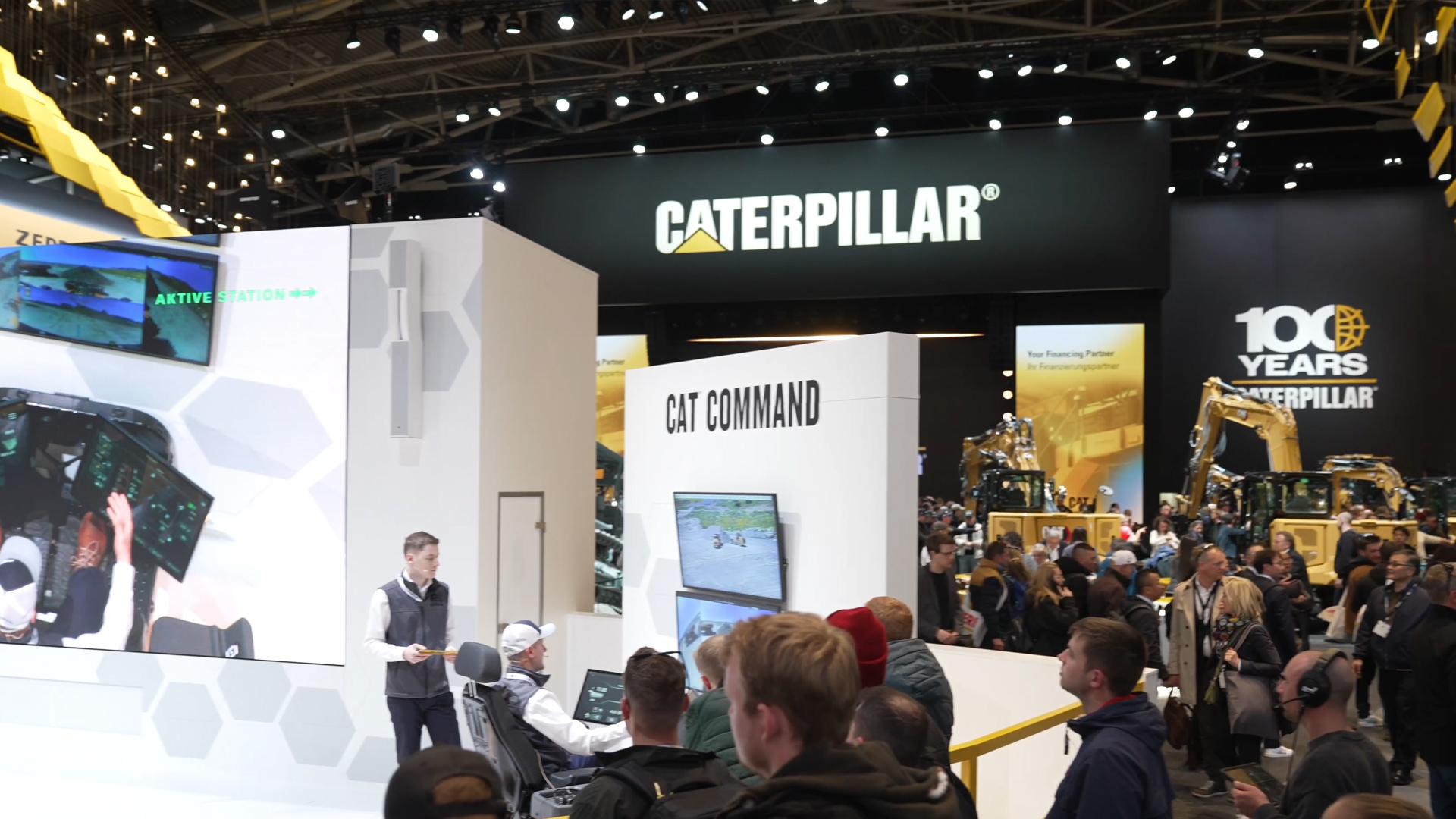 demonstration of cat command technology at bauma 2025