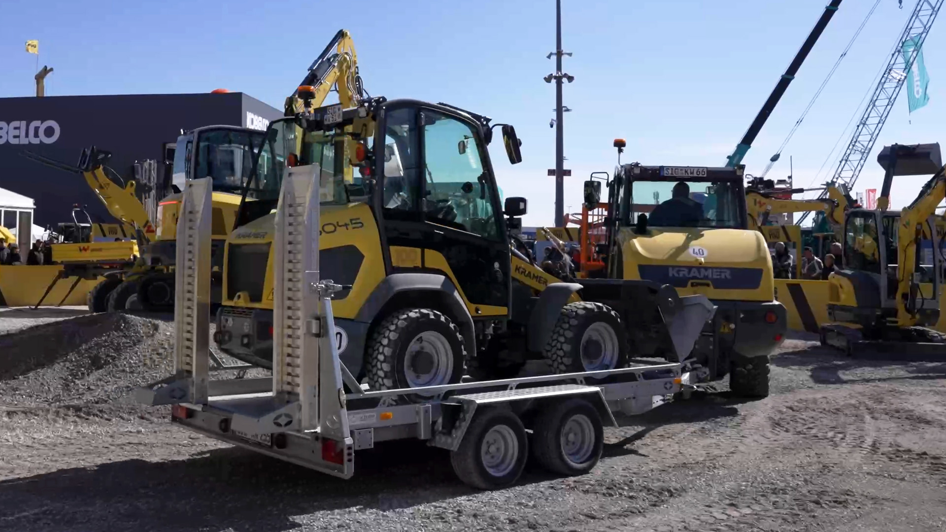 demonstration of construction machinery 2025 in show at bauma munich