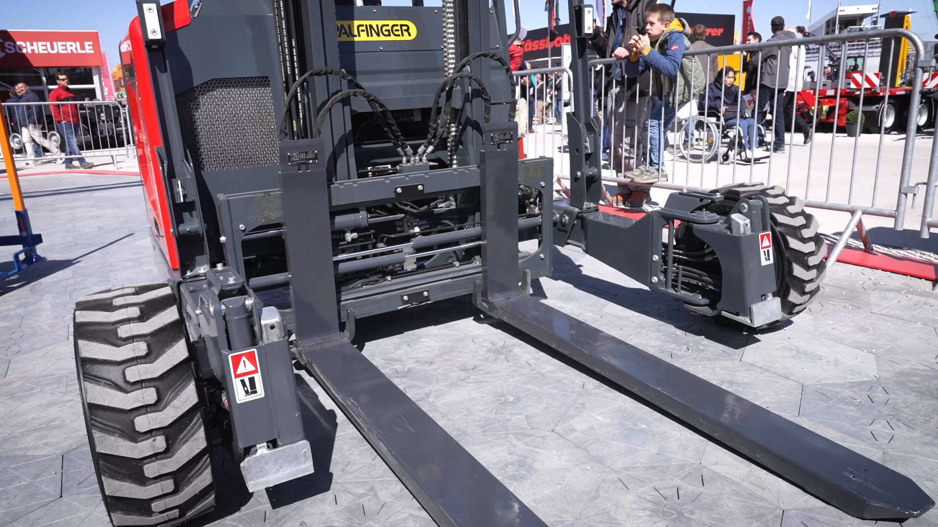 forklift fork palfinger truck mounted forklift