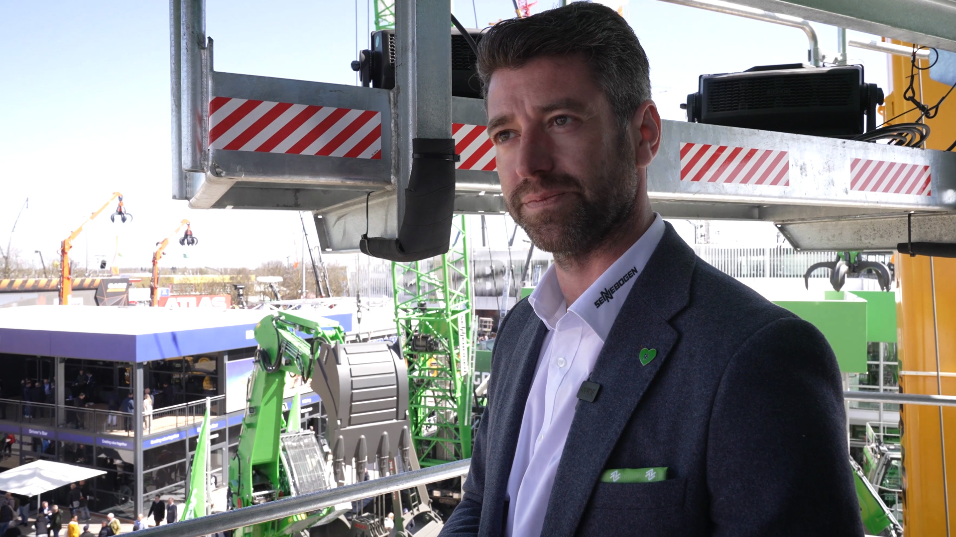 interview innovative hybrid technology handling machines cornelius strobl sennebogen bauma 2025