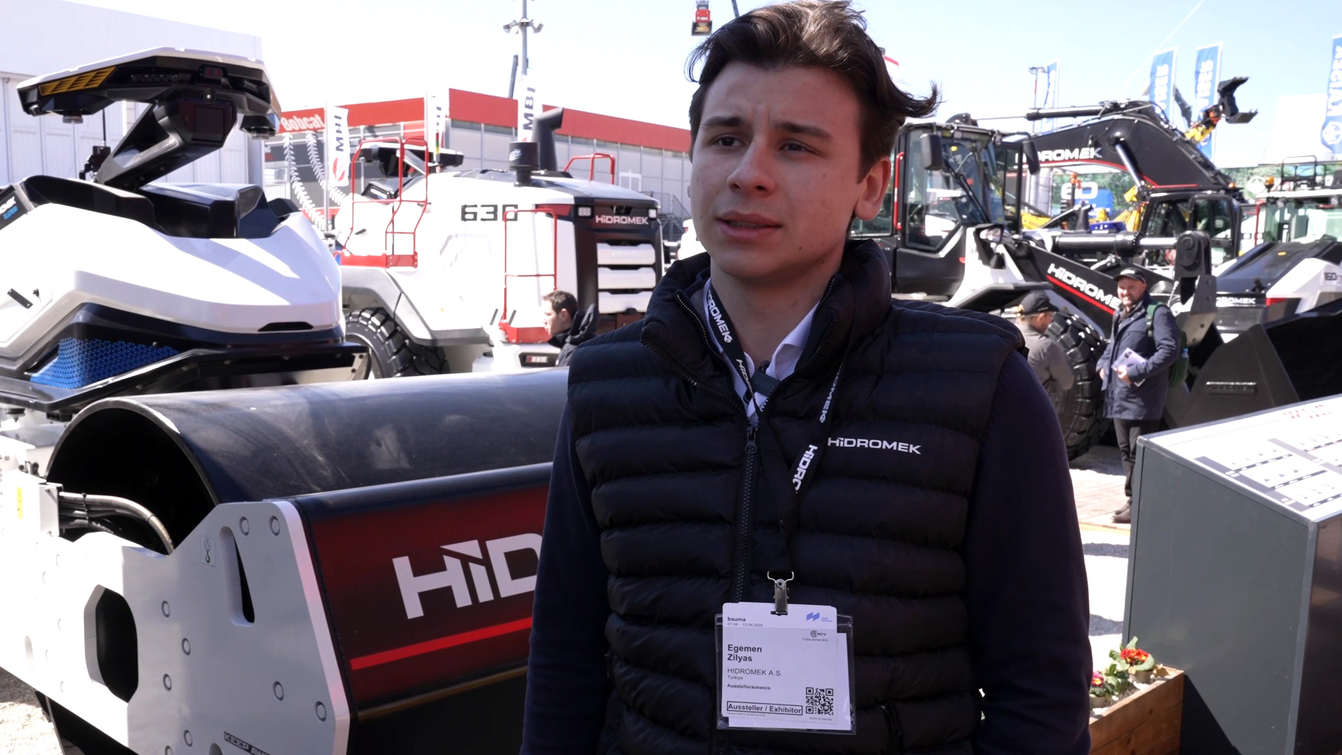 interview remote controlled construction machines safety construction site egemen zilyas bauma 2025 hidromek