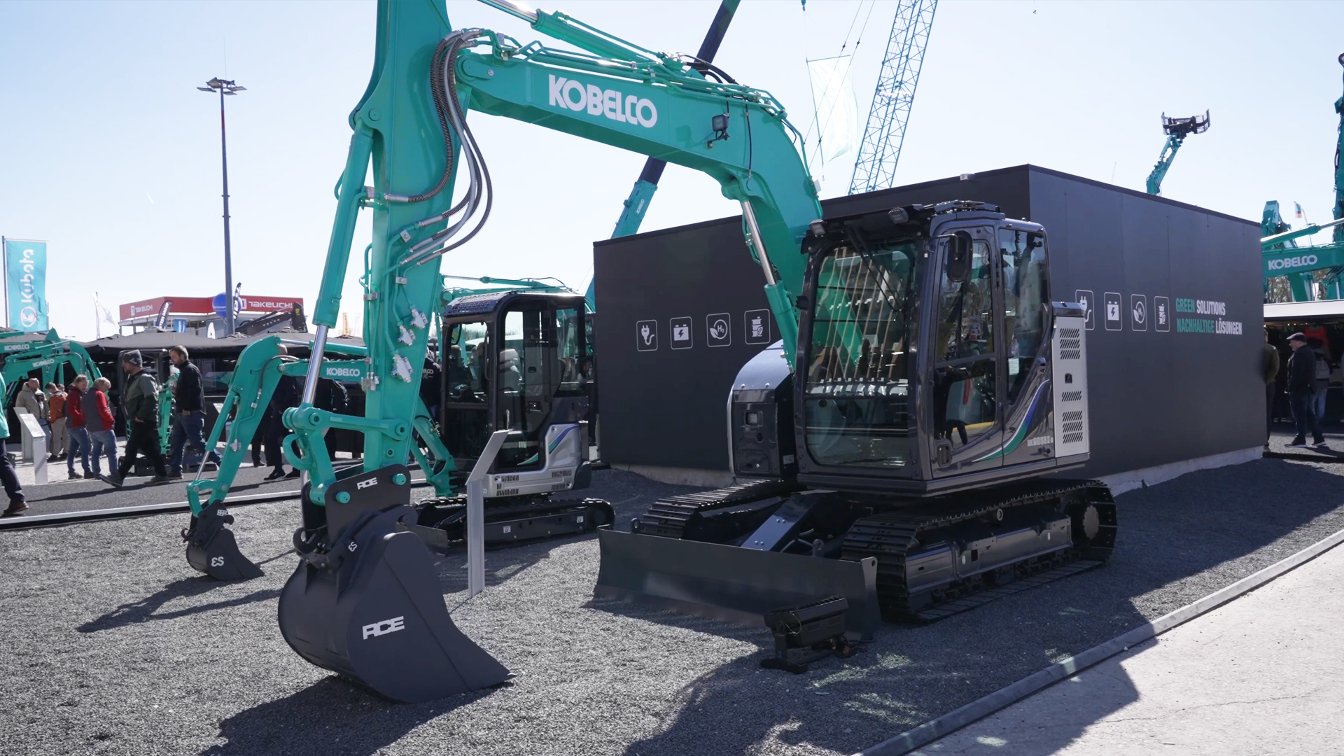 kobelco new fully electric mini excavators