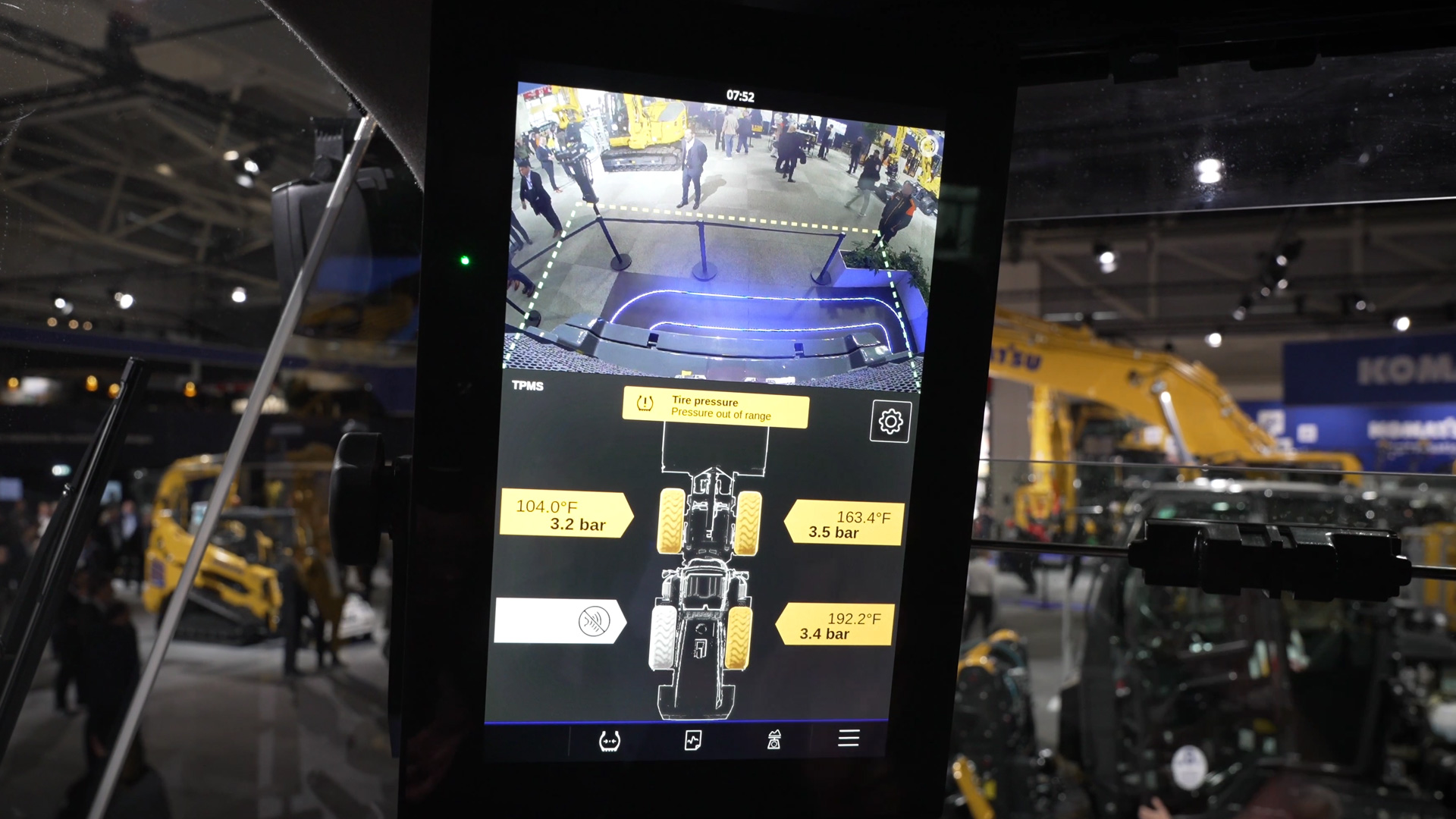 monitor system with machine and assistance monitor komatsu wheel loader