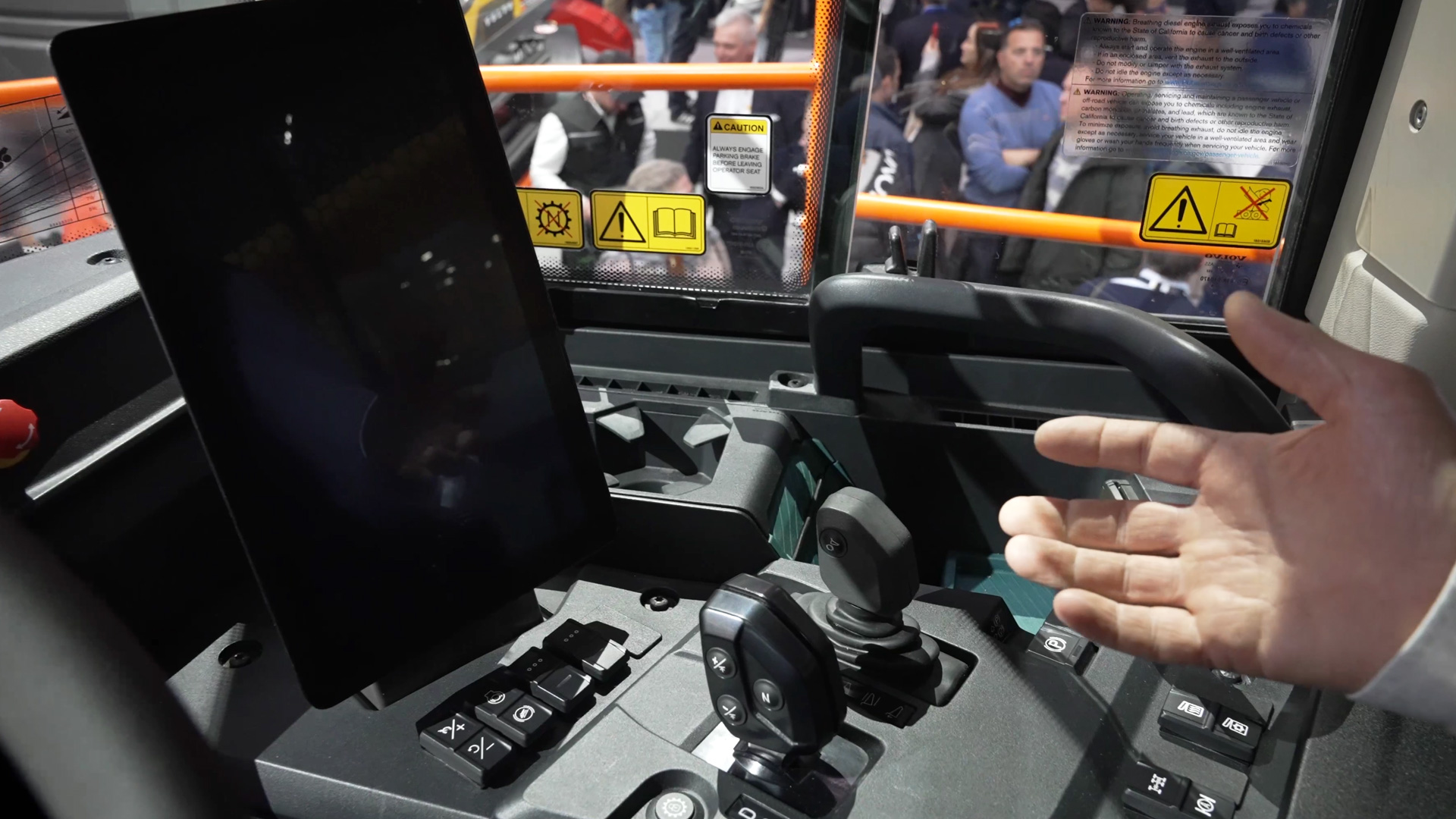 volvo electric dumper camera systems safety working environment