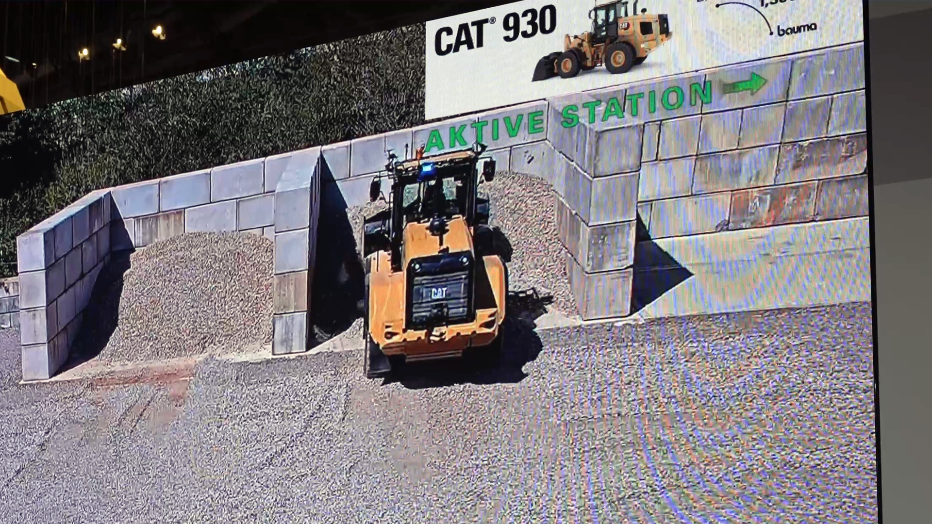 wheel loader without a driver in the cab remote control via cat command