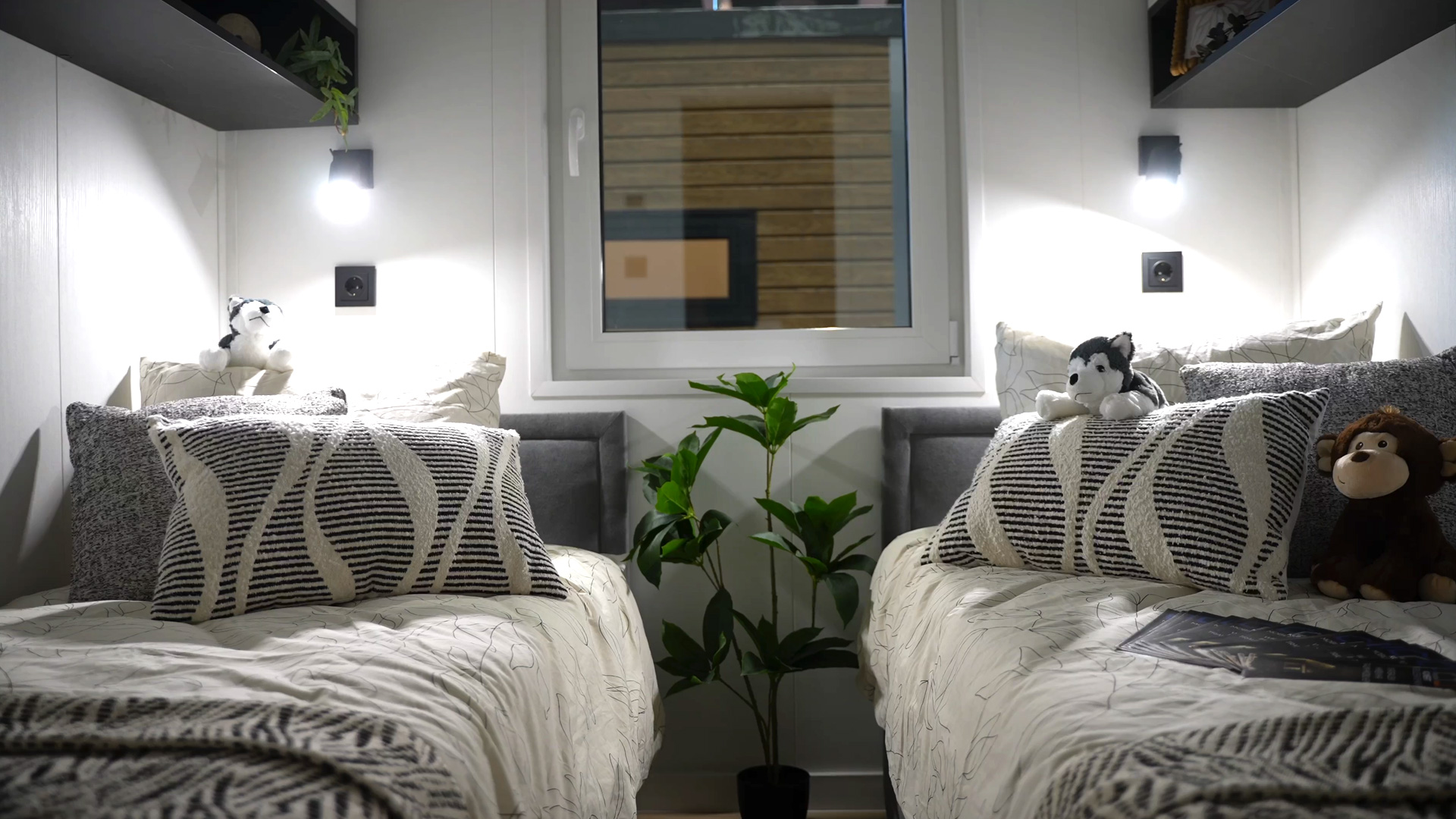 Childrens room in the Kunert mobile home